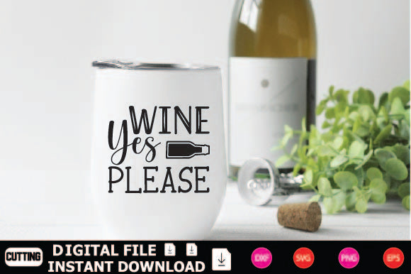Wine Yes Please SVG Shahin alam 