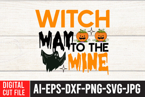 Winey Momster Witch SVG Cut File SVG BlackCatsMedia 