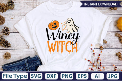 Winey Witch SVG Cut File SVGs,Quotes and Sayings,Food & Drink,On Sale, Print & Cut SVG DesignPlante 503 