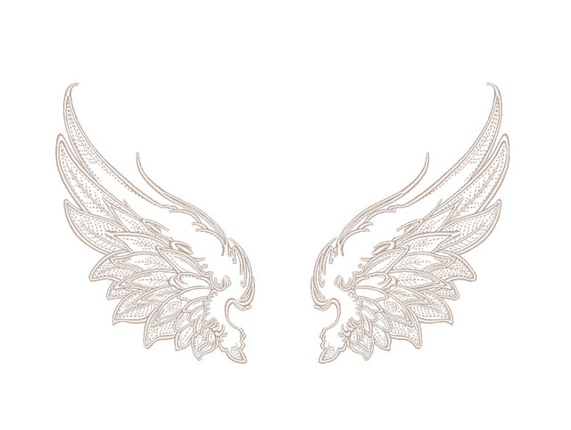 Wings Embroidery Design, 3 sizes Embroidery/Applique DESIGNS Nino Nadaraia 
