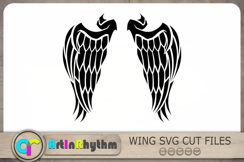 Wings Svg, Angel Wings Svg, Wing Cut File SVG Artinrhythm shop 