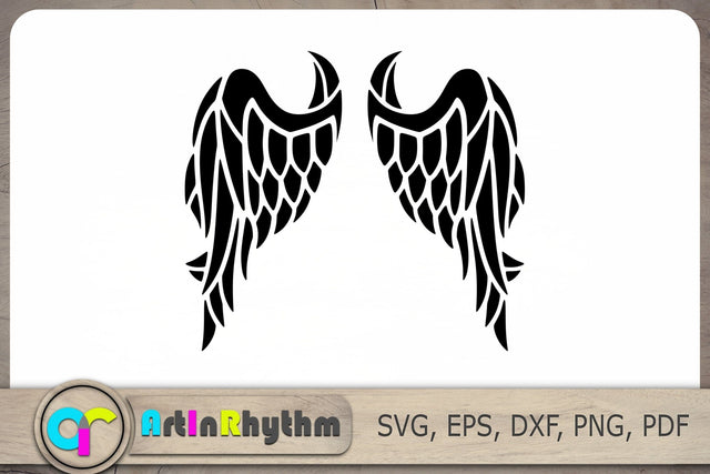 Wings Svg, Angel Wings Svg, Wing Svg Files, Angel Svg SVG Artinrhythm shop 