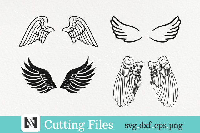 Wings Svg Bundle, Angel Wings Svg Bundle, Memorial Svg SVG Pinoyart Kreatib 