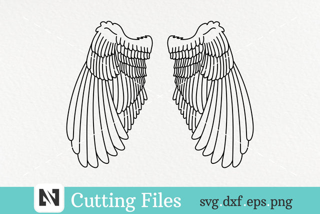 Wings Svg, Simple Angel Wings Svg, Fairy Wings Svg SVG Pinoyart Kreatib 