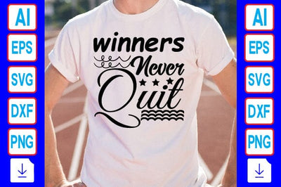 Winners Never Quit SVG Craftlabsvg24 