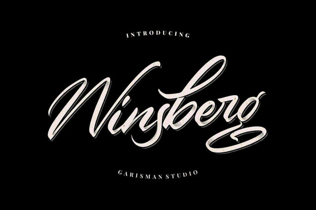 Winsberg Font Garisman Studio 