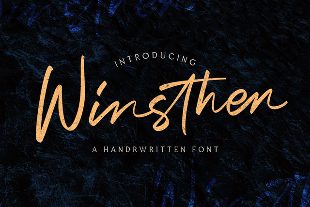 Winsthen - Handwritten Font Font StringLabs 