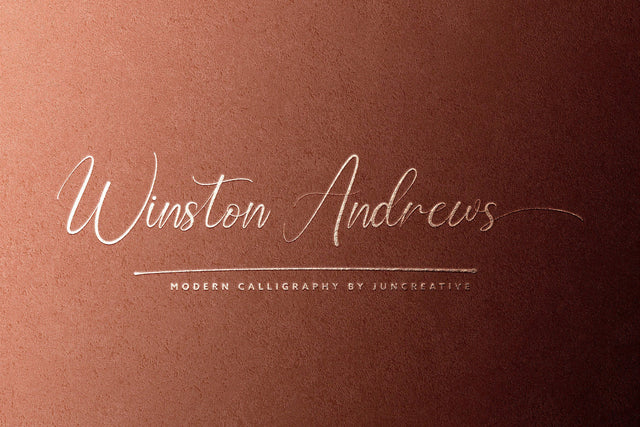 Winston Andrews Font Jun Creative 