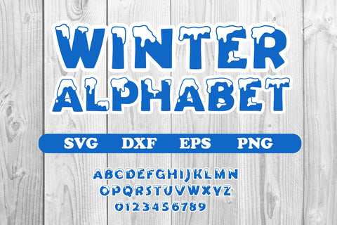 winter alphabet SVG dadan_pm 