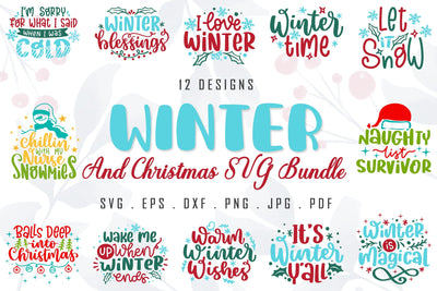 Winter And Christmas SVG Bundle SVG dapiyupi store 
