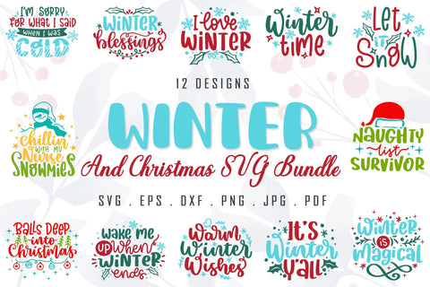Winter And Christmas SVG Bundle SVG dapiyupi store 