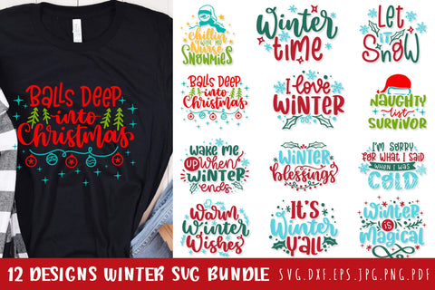 Winter And Christmas SVG Bundle SVG dapiyupi store 