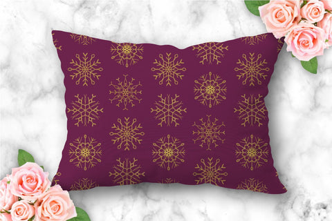 Winter background snowflake clipart seamless patterns bundle Digital Pattern KatineArt 