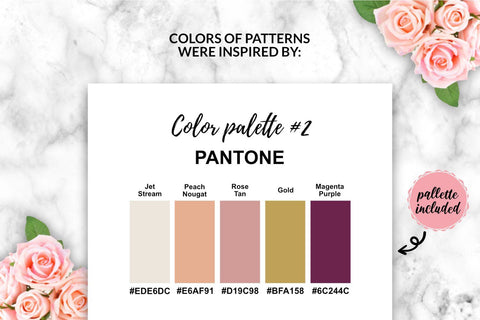 Winter background snowflake clipart seamless patterns bundle Digital Pattern KatineArt 