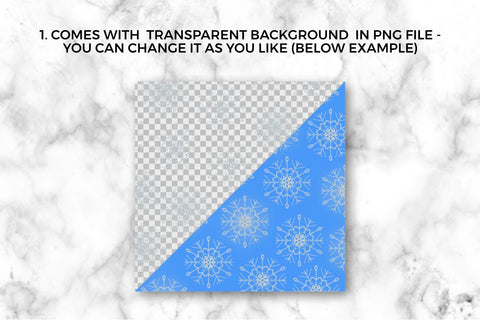 Winter background with snowflakes seamless pattern. Christmas digital paper with glitter snowflakes illustration Digital Pattern KatineArt 