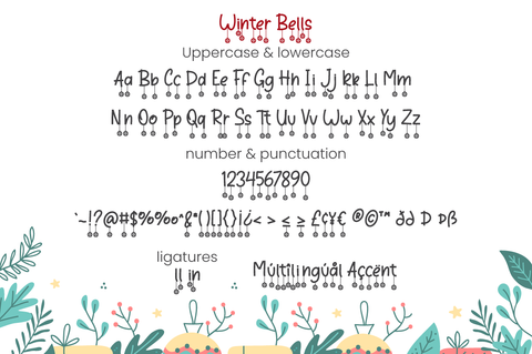 Winter Bells - Christmas Font Font Attype studio 
