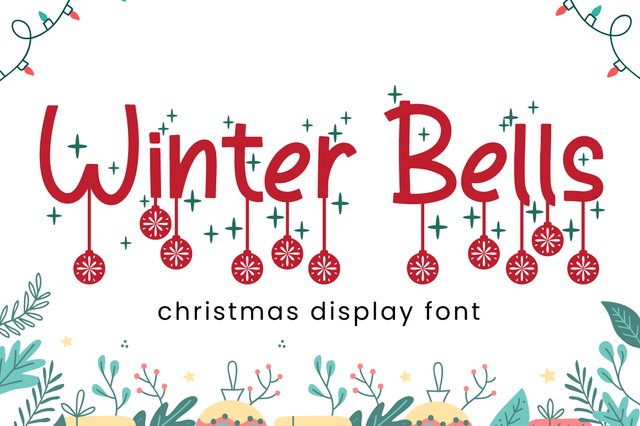 Winter Bells - Christmas Font Font Attype studio 