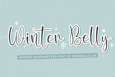 Winter Belly Font Forberas 