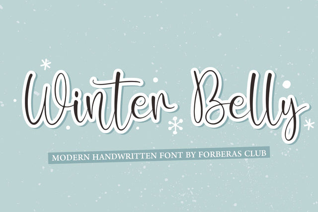 Winter Belly Font Forberas 