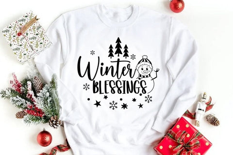 Winter blessings, Christmas SVG SVG FiveStarCrafting 
