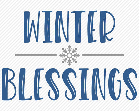 Winter Blessings | Christmas SVG SVG Texas Southern Cuts 