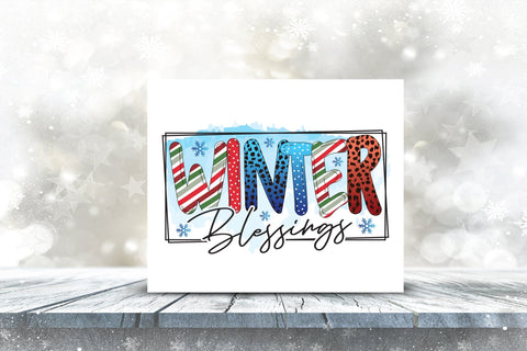 Winter Blessings PNG Sublimation Sublimation CraftLabSVG 