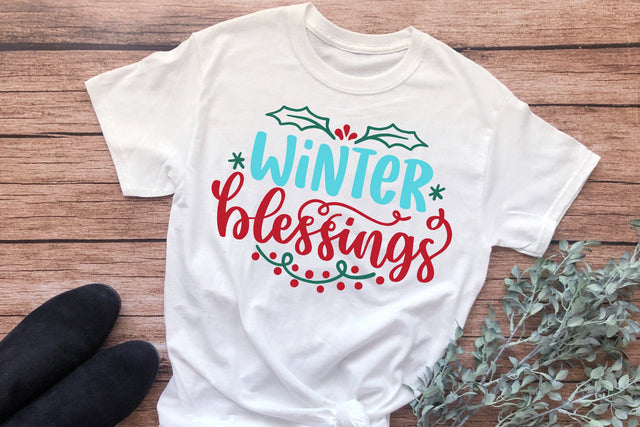 Winter Blessings SVG Cut File SVG dapiyupi store 