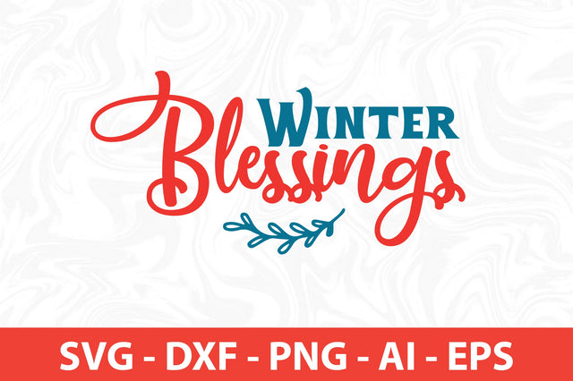 Winter Blessings SVG SVG nirmal108roy 