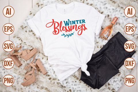 Winter Blessings SVG SVG nirmal108roy 