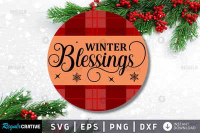 Winter Blessings SVG SVG Regulrcrative 