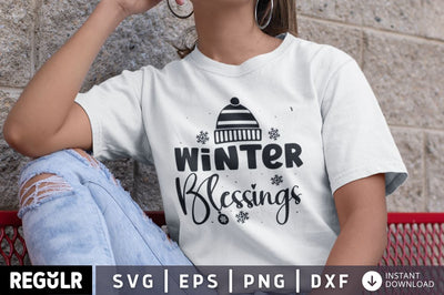 Winter blessings SVG SVG Regulrcrative 
