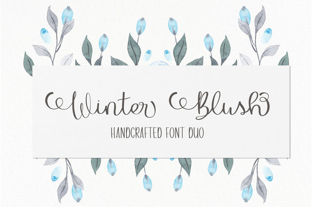 Winter Blush Font Sunday Nomad 