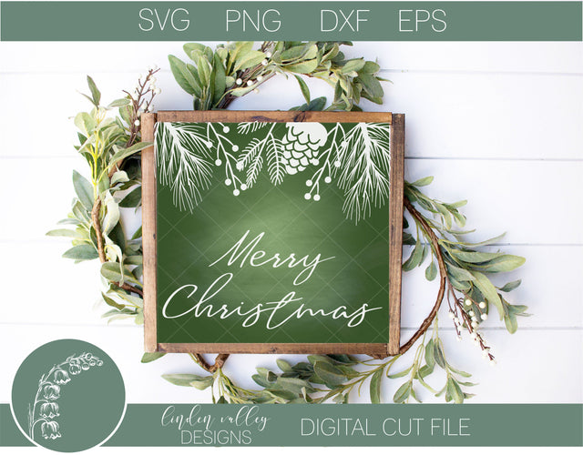 Winter Border Christmas SVG SVG Linden Valley Designs 