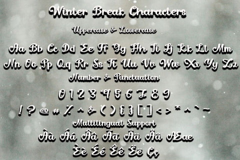 Winter Break Font Supersemar Letter 
