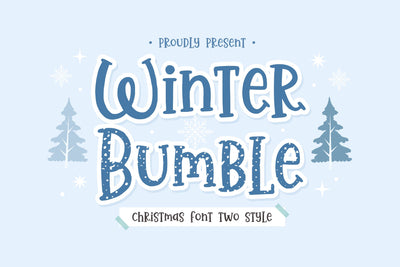 Winter Bumble Font Allouse.Studio 