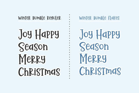 Winter Bumble Font Allouse.Studio 