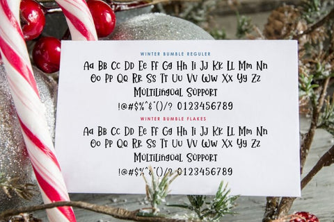 Winter Bumble Font Allouse.Studio 