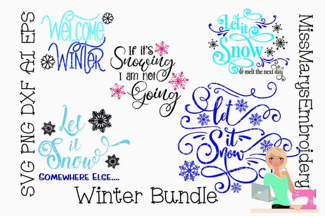 Winter Bundle SVG MissMarysEmbroidery 