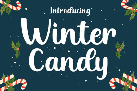 Winter Candy Font Manjali_Studio 