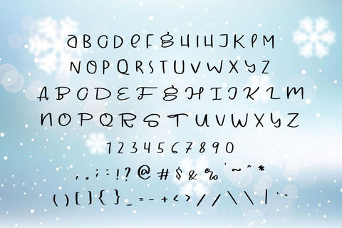 Winter Christmas Font goodigital_13 
