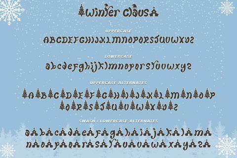 Winter Claus Font Prasetya Letter 