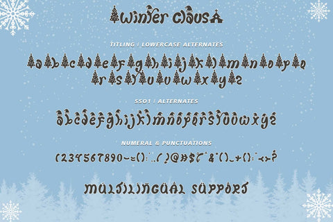 Winter Claus Font Prasetya Letter 