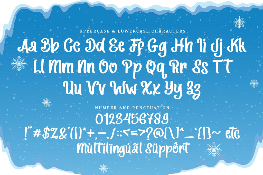 Cold Font Lettering Winter Cold - So Fontsy