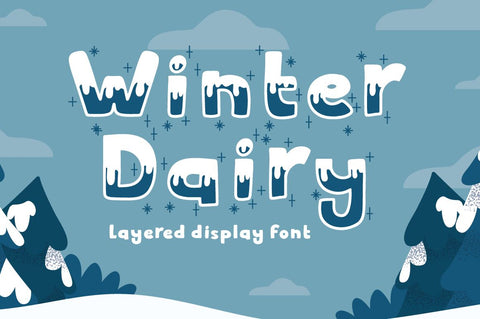 Winter Dairy - Christmas Font Font Attype studio 