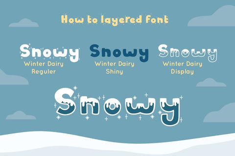 Winter Dairy - Christmas Font Font Attype studio 