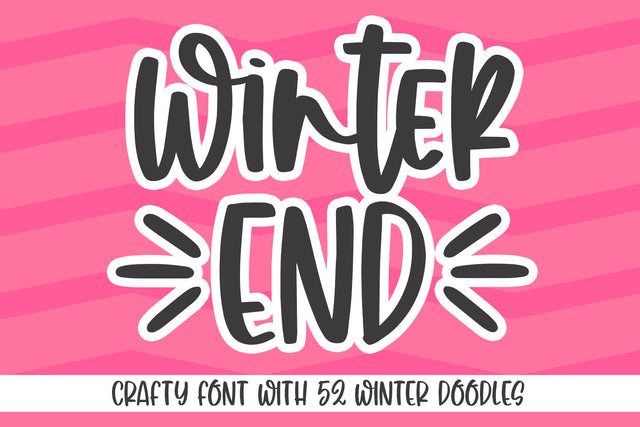 Winter End Font Abo Daniel Studio 