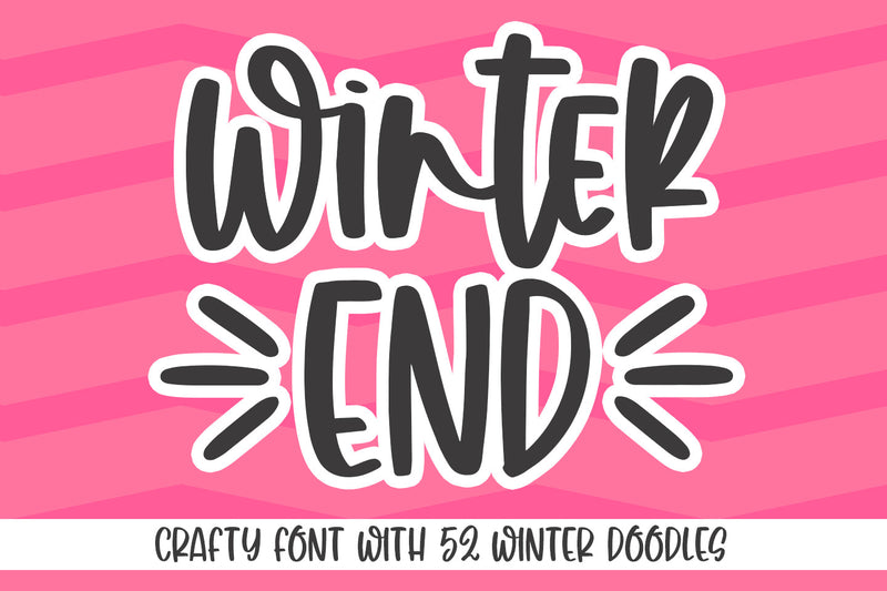 Winter End Font Abo Daniel Studio 