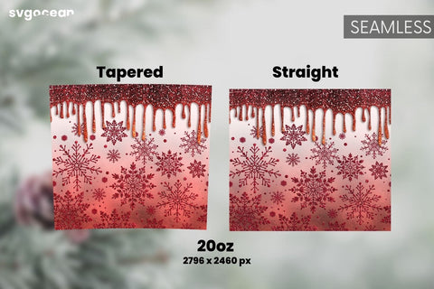 Winter Glitter Tumbler Sublimation | Shimmer | Tumbler 20oz Sublimation SvgOcean 