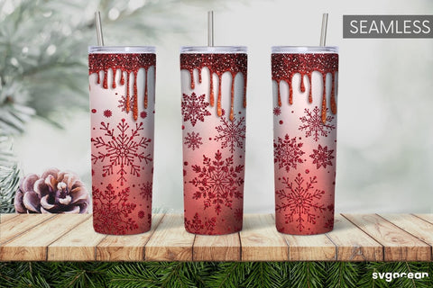 Winter Glitter Tumbler Sublimation | Shimmer | Tumbler 20oz Sublimation SvgOcean 