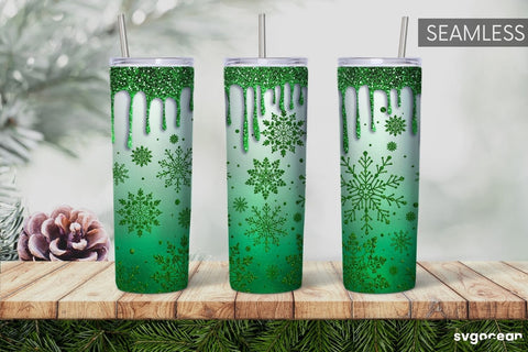 Winter Glitter Tumbler Sublimation | Shimmer | Tumbler 20oz Sublimation SvgOcean 